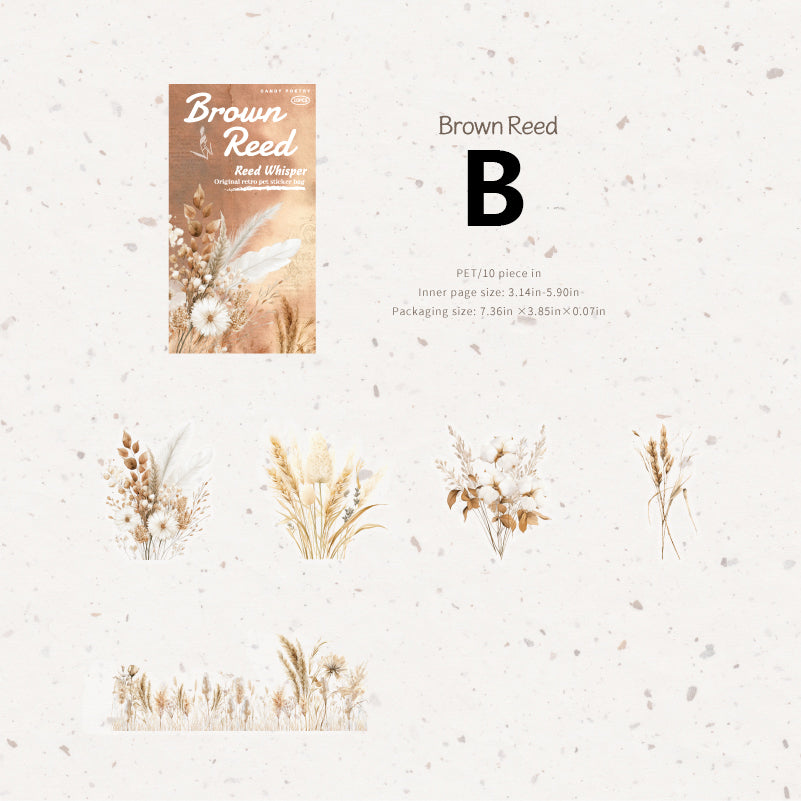 Reed Catkins Sticker 10pcs