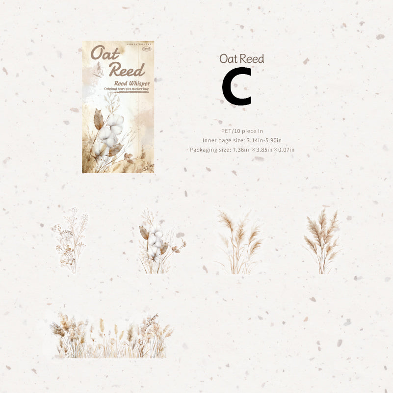 Reed Catkins Sticker 10pcs