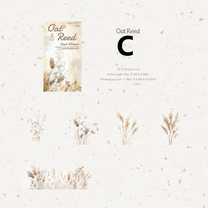 Reed Catkins Sticker 10pcs