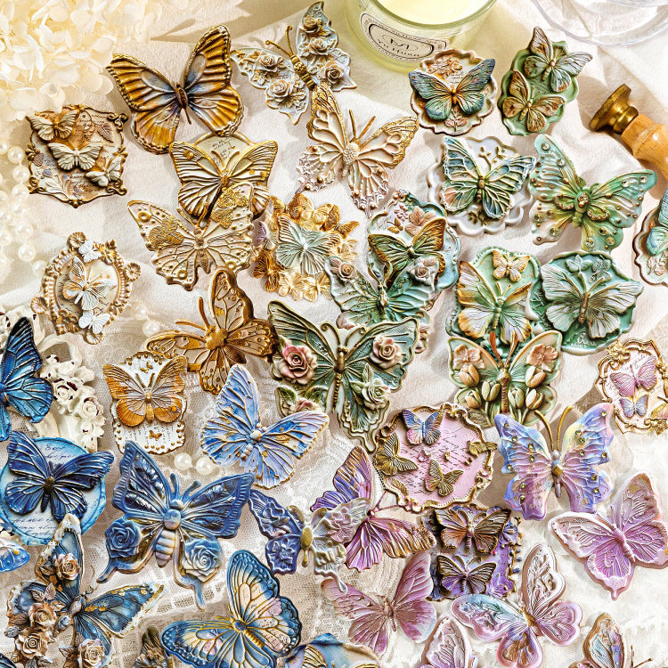 Relief Butterfly Stickers 20pcs