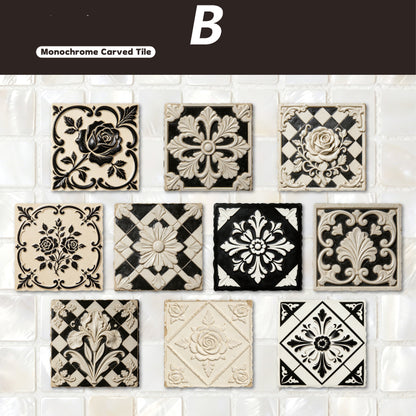 Relief Tile Sticker 10pcs