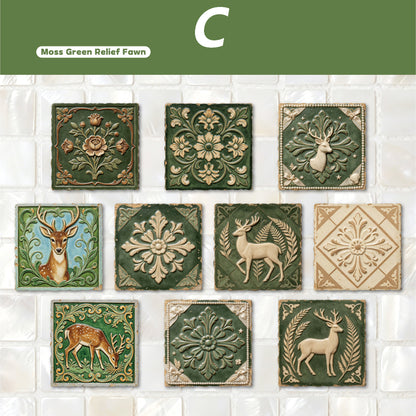 Relief Tile Sticker 10pcs