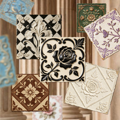 Relief Tile Sticker 10pcs