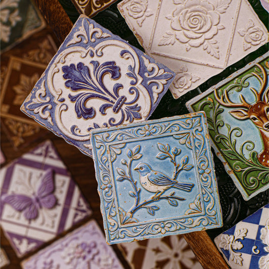 Relief Tile Sticker 10pcs