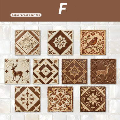 Relief Tile Sticker 10pcs