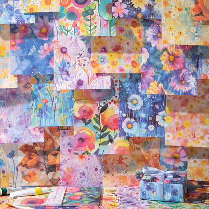 Rendering and Painting Flowers Paper 30pcs