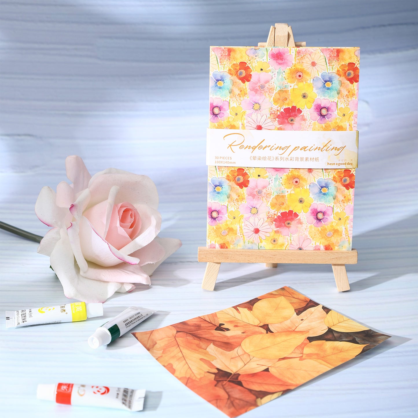 Rendering and Painting Flowers Paper 30pcs