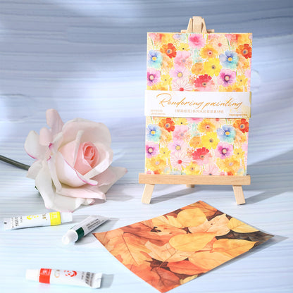 Rendering and Painting Flowers Paper 30pcs