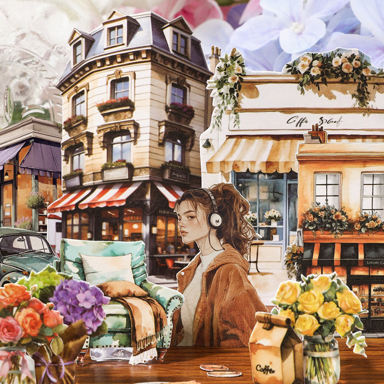 Retro-Style Sticker Book 50 Sheets