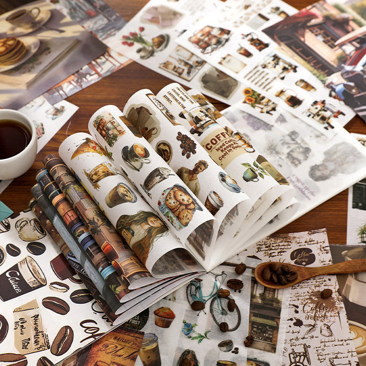 Retro-Style Sticker Book 50 Sheets