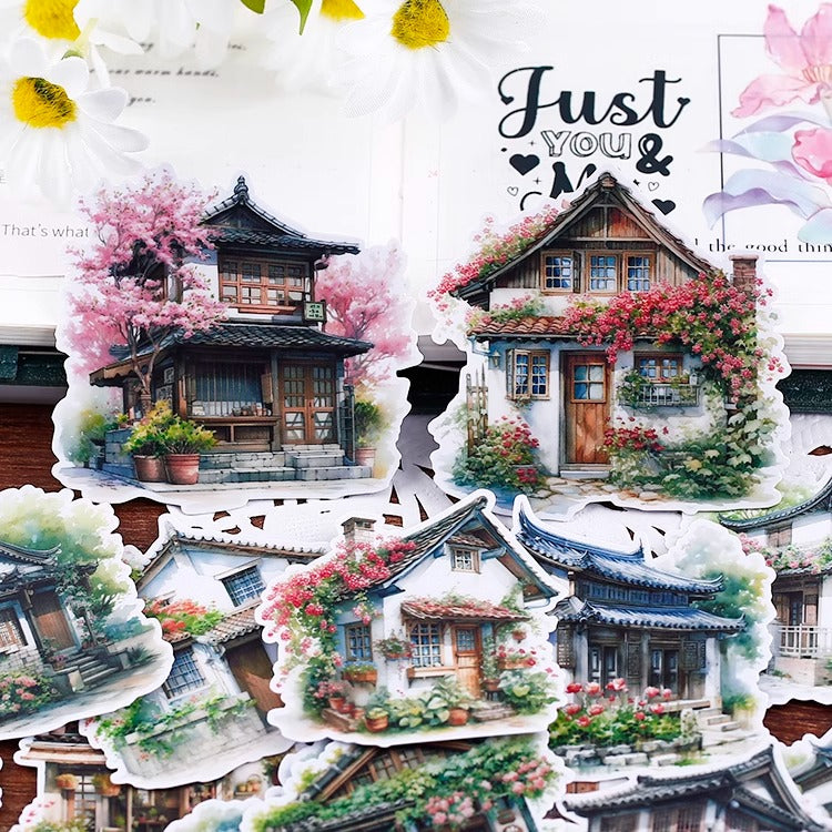 Retro Building Stickers 15pcs – Estarcase