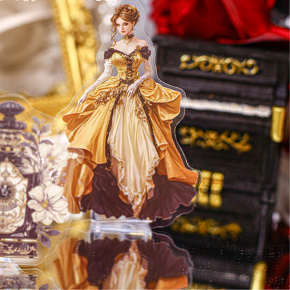 Retro Court Lady Sticker 20pcs