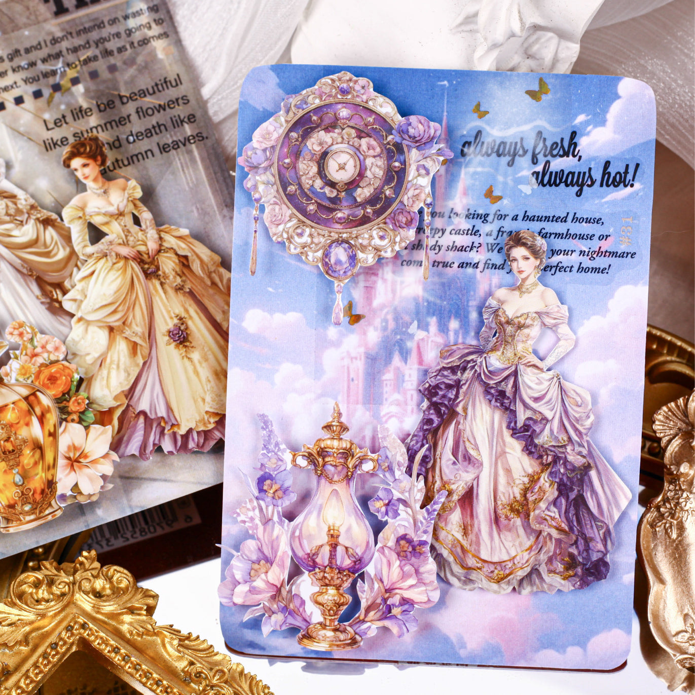 Retro Court Lady Sticker 20pcs