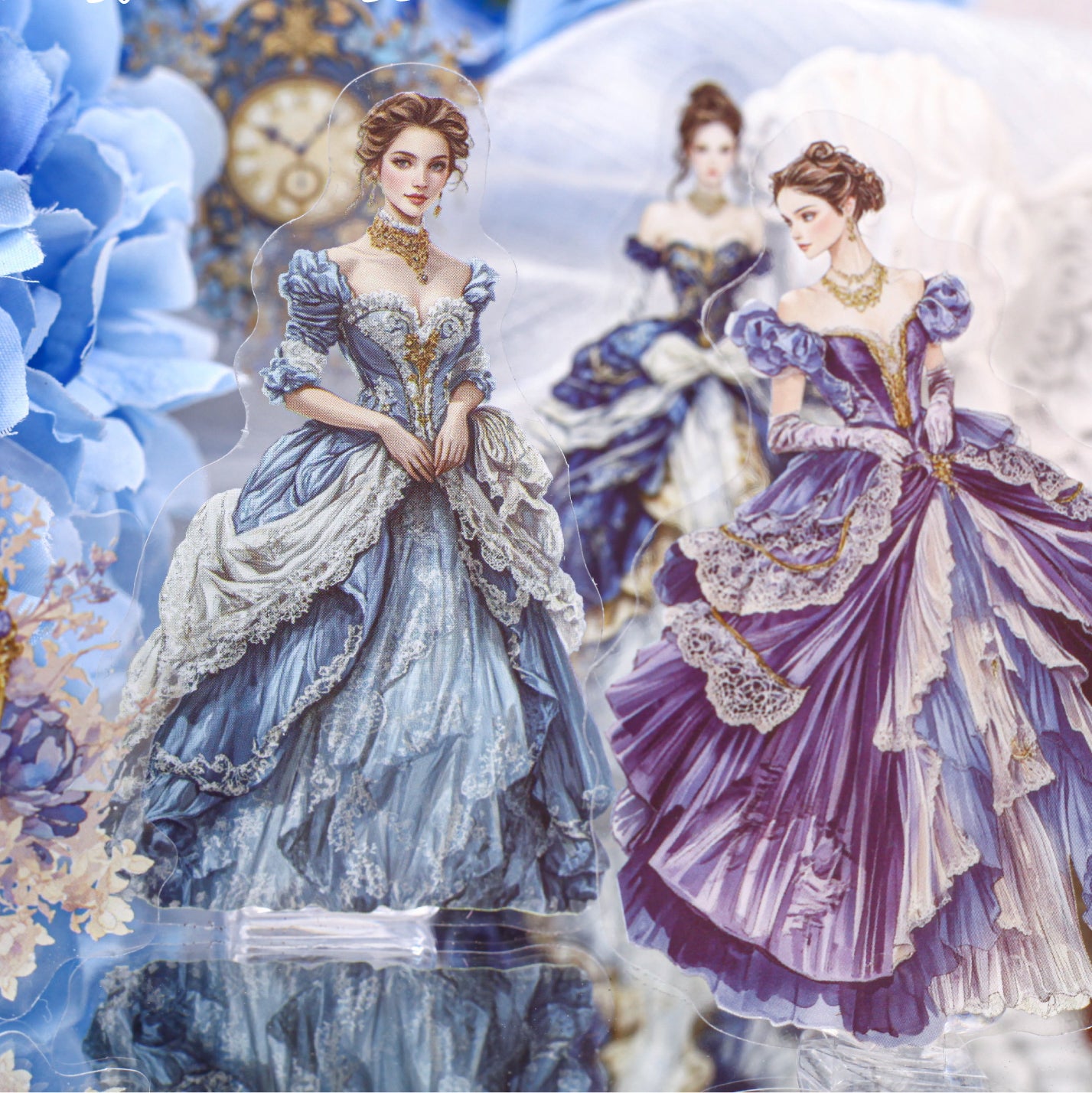 Retro Court Lady Sticker 20pcs