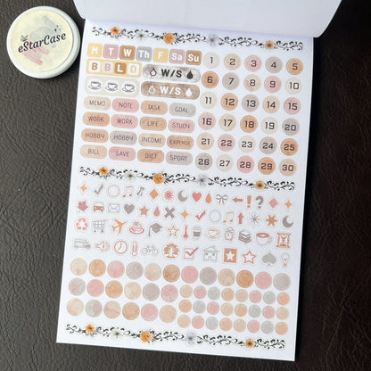 Retro Diary Sticker Book