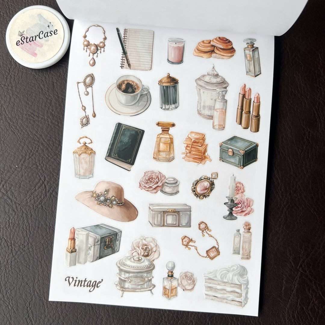 Retro Diary Sticker Book