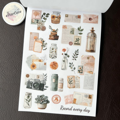 Retro Diary Sticker Book
