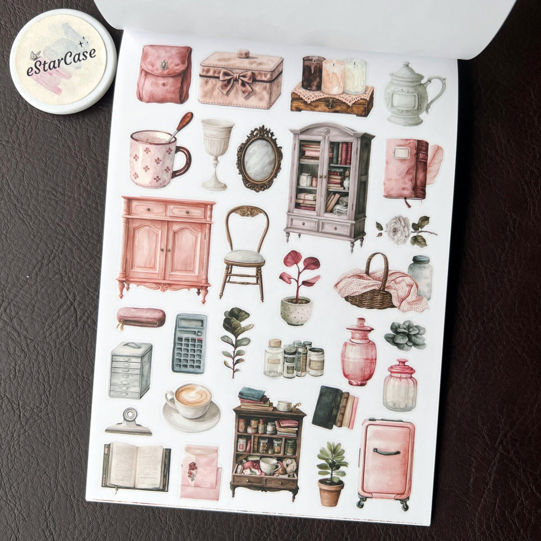 Retro Diary Sticker Book