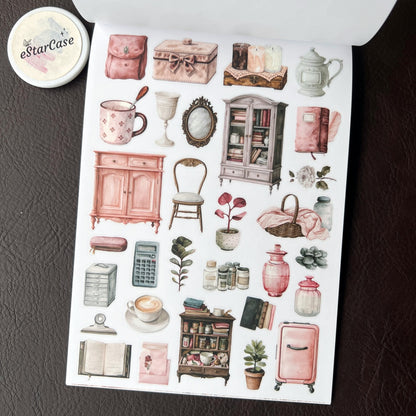 Retro Diary Sticker Book