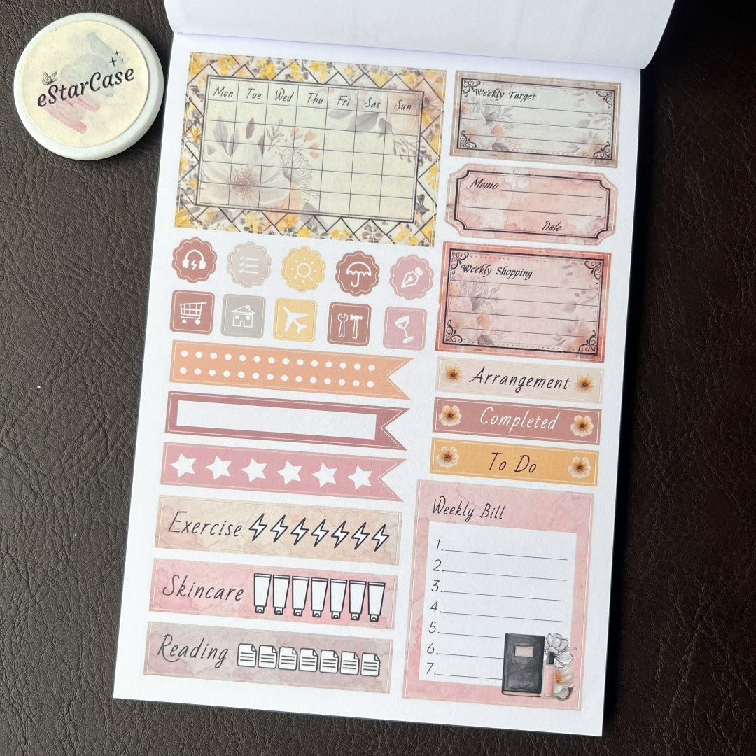 Retro Diary Sticker Book