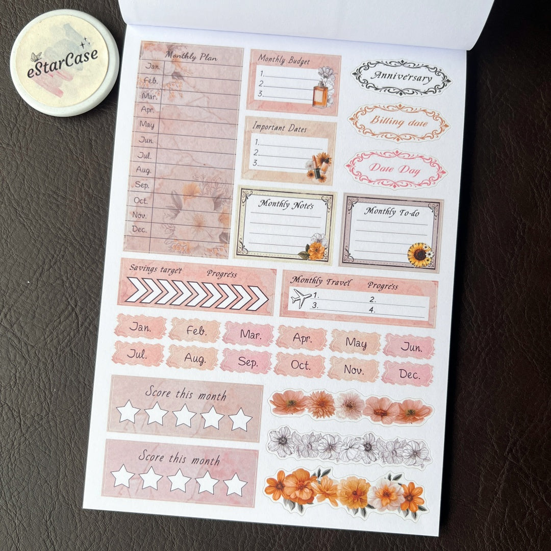 Retro Diary Sticker Book