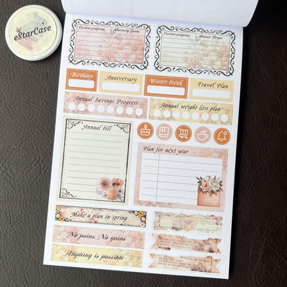 Retro Diary Sticker Book