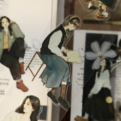 5.5cm*100cm Pre-Cut Retro Girl Tape