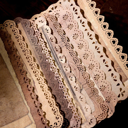 Retro Hollow Lace Papers 10pcs