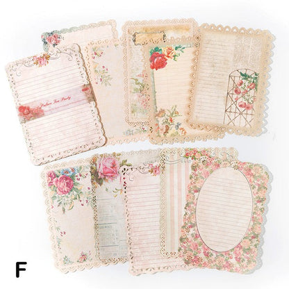 Retro Hollow Lace Papers 10pcs