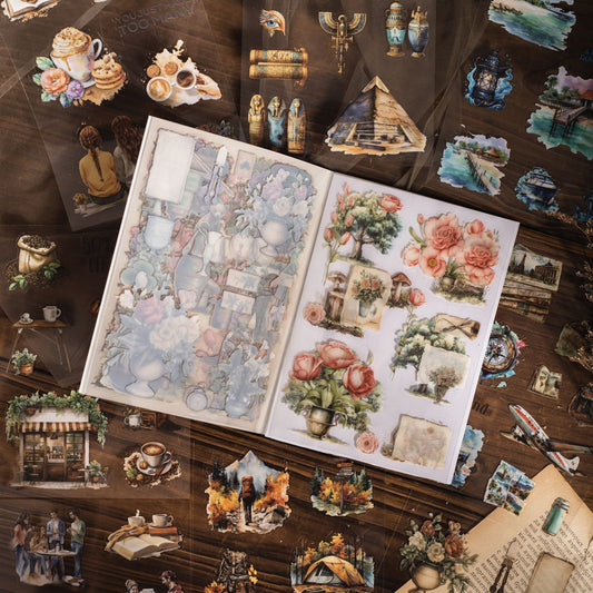 Retro Memory Sticker Book 20pcs