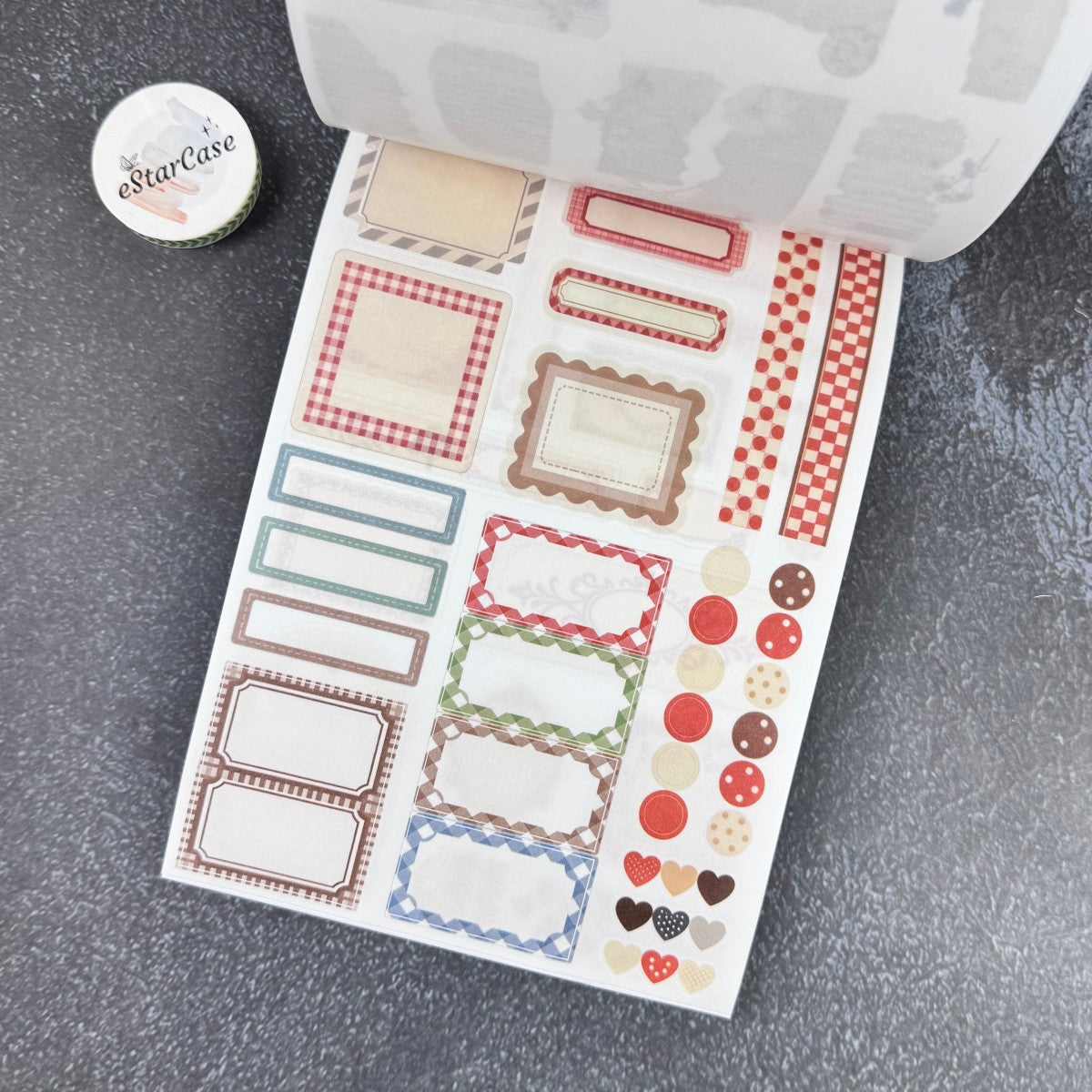 Retro Red Sticker Book