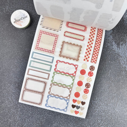 Retro Red Sticker Book