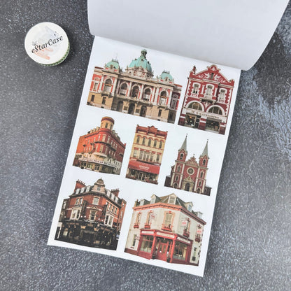 Retro Red Sticker Book