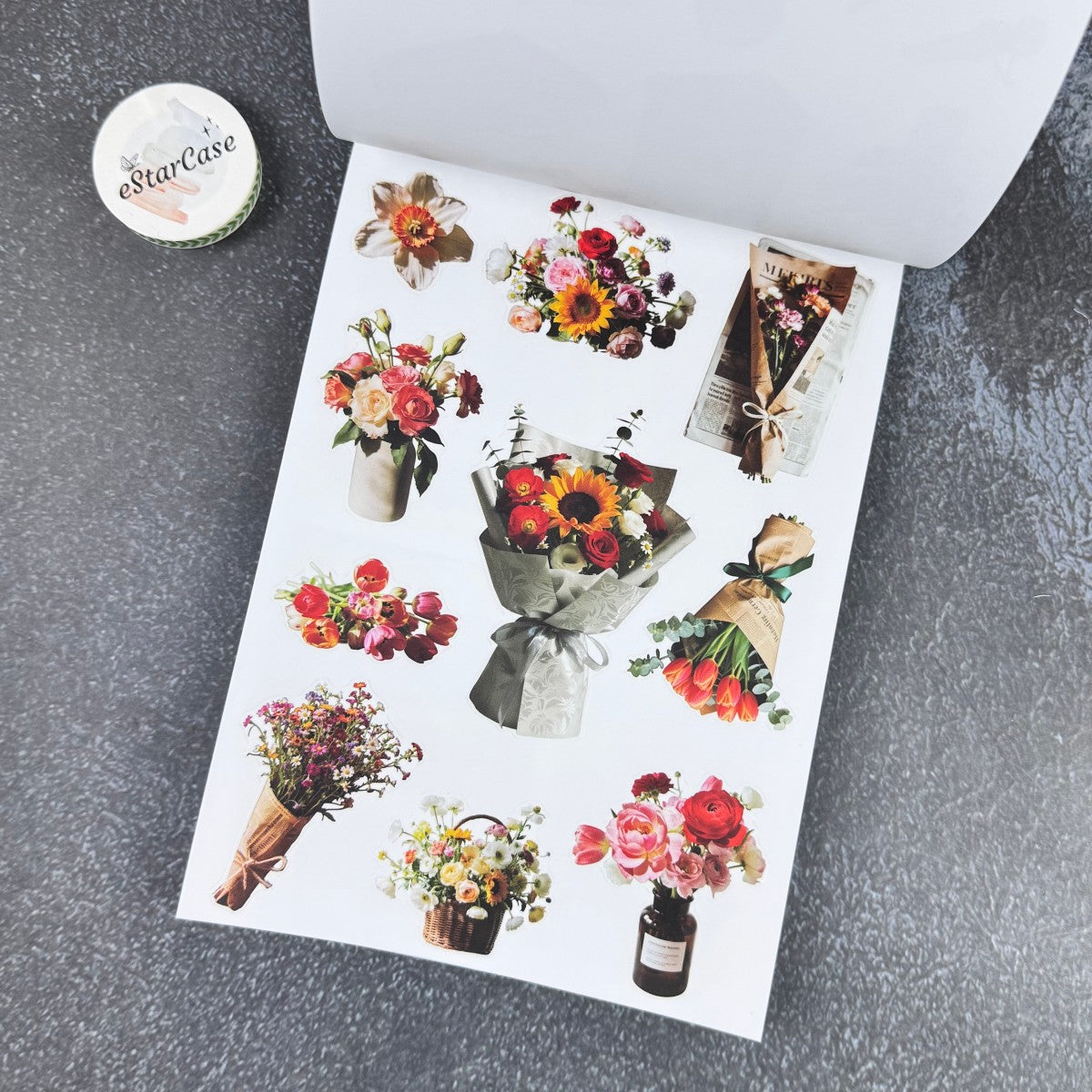 Retro Red Sticker Book