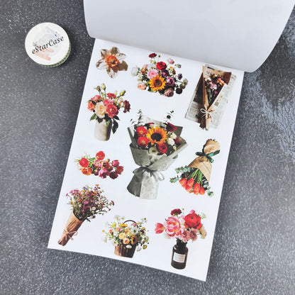 Retro Red Sticker Book