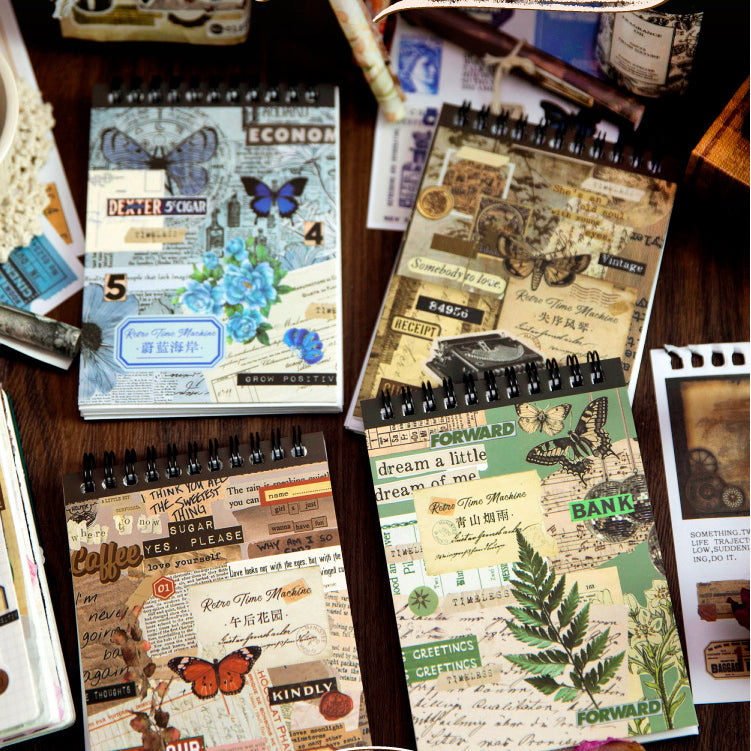 Time Machine Sticker Labels Retro Time Machine Sticker Book – Estarcase