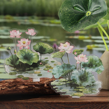 Ripples Painted Words Sticker 20pcs