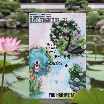 Ripples Painted Words Sticker 20pcs