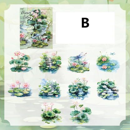 Ripples Painted Words Sticker 20pcs