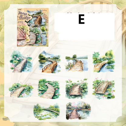 Ripples Painted Words Sticker 20pcs