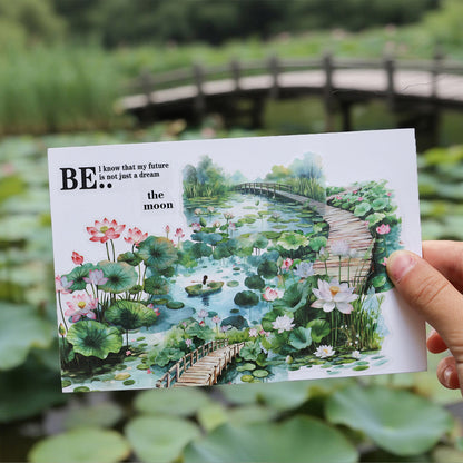 Ripples Painted Words Sticker 20pcs