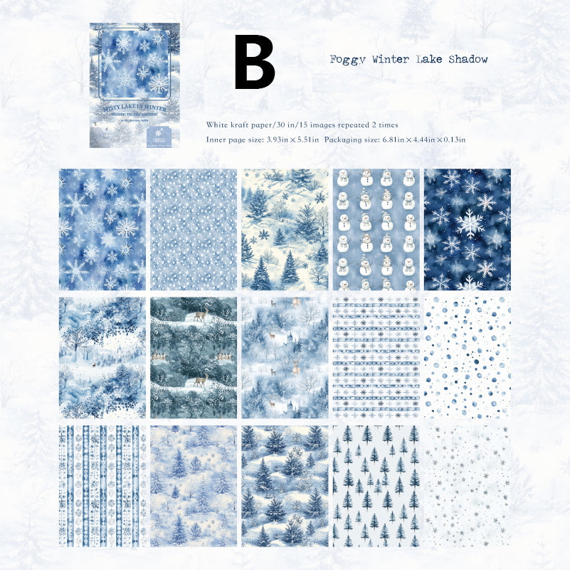 Roaming Autumn Winter Paper 30pcs