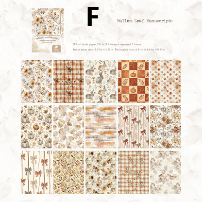 Roaming Autumn Winter Paper 30pcs