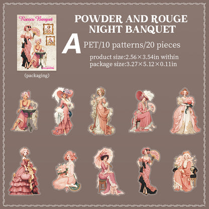 Rococo Banquet Sticker 20pcs