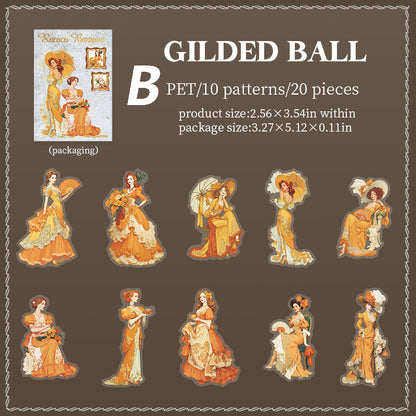 Rococo Banquet Sticker 20pcs