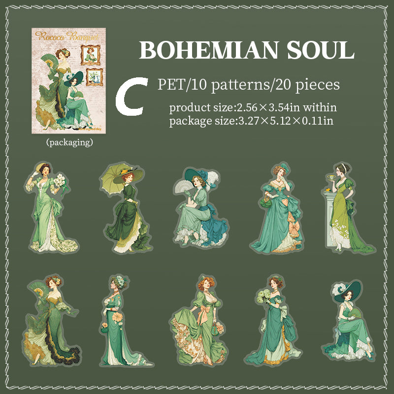 Rococo Banquet Sticker 20pcs