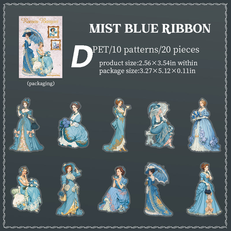 Rococo Banquet Sticker 20pcs