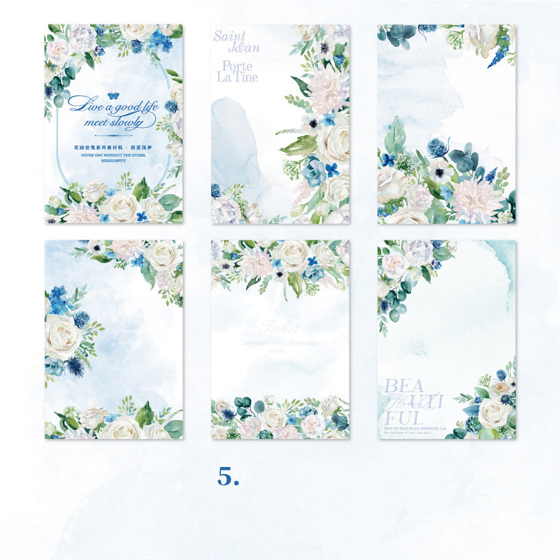 Romantic Flower Paper 50 PCS