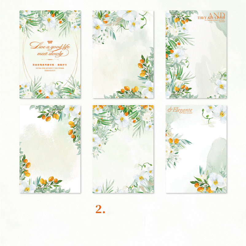 Romantic Flower Paper 50 PCS