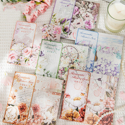 Romantic Flower Sea Theme Paper 50pcs